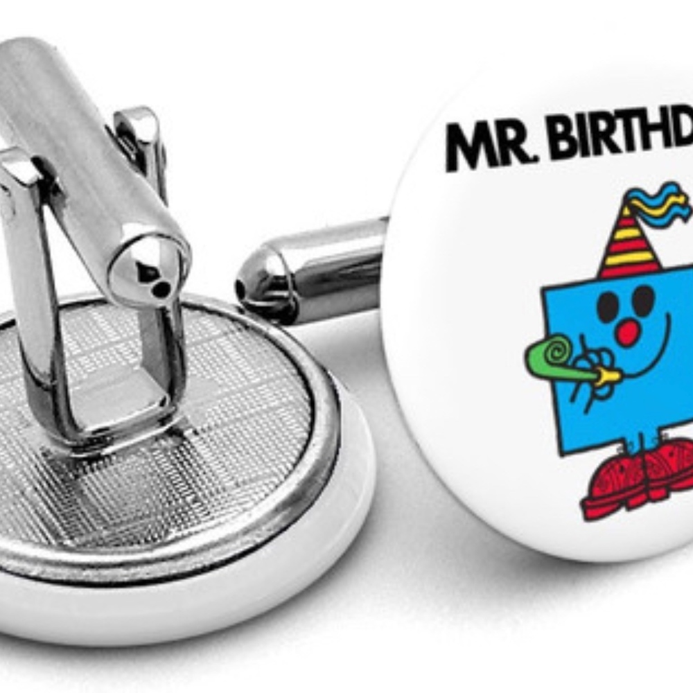 Men’s Cufflinks " MR. BIRTHDAY "